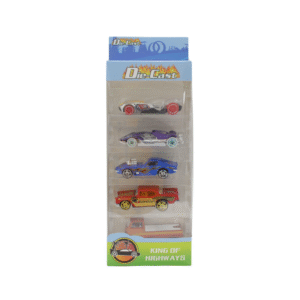 Kit 5 Mini Carrinhos Die-Cast